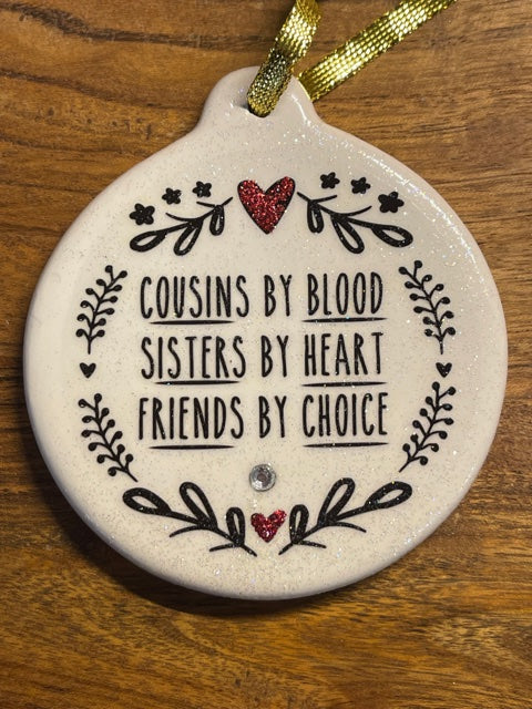 Neighbors By Chance Friends By Choice Ornament